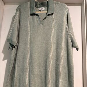 Goodfellow & Co Men's Sage Striped Polo Shirt